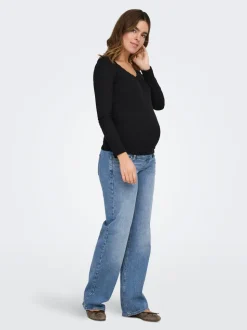 OLMJUICY Hohe Taille Gerade geschnitten Jeans