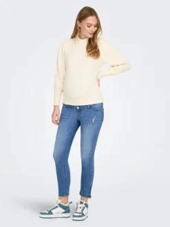 OLMKARLA Mittlere Taille Skinny Fit Knöchellang Jeans