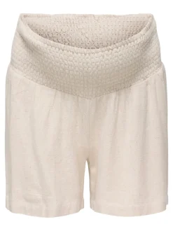 OLMSIESTA Mittlere Taille Normal geschnitten Leinen Shorts