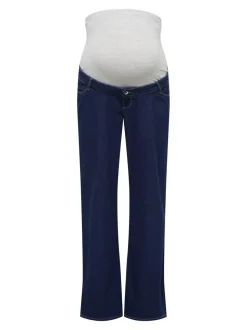 OLMSNOW Hohe Taille Weiter Beinschnitt Jeans