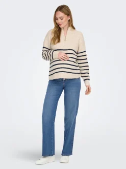 OLMSNOW Hohe Taille Weiter Beinschnitt Jeans