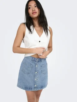 ONLAMAZING Denim Jeansrock Kurzer Rock