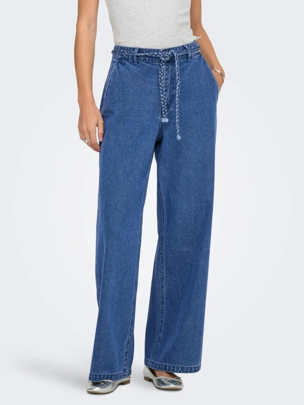 ONLARLENE Hohe Taille Weiter Beinschnitt Jeans