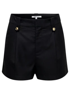 ONLBAIA Hohe Taille Normal geschnitten Leinen Lässige Shorts