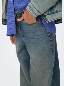 ONLBAXTER Mittlere Taille Weiter Beinschnitt Jeans