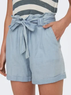 ONLBEA Hohe Taille Normal geschnitten Jeans-Shorts