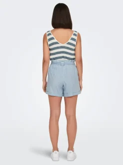 ONLBEA Hohe Taille Normal geschnitten Jeans-Shorts
