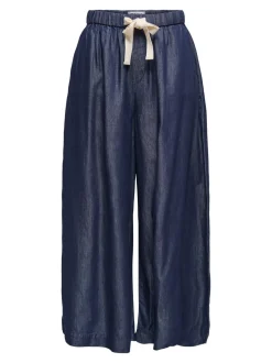 ONLBEA Hohe Taille Weiter Beinschnitt Knöchellang Jeans