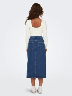 ONLBIANCA Denim Jeansrock Midirock