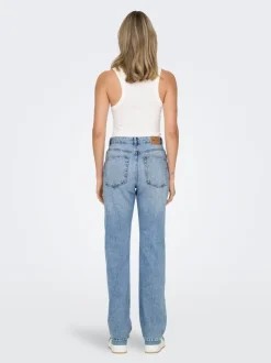 ONLBILLIE Hohe Taille Gerade geschnitten Jeans