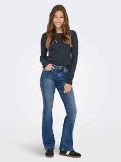 ONLBLUSH Mittlere Taille Flared Jeans