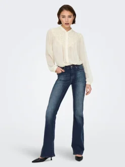 ONLBLUSH Mittlere Taille Flared Jeans
