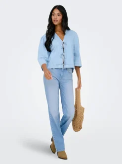 ONLBLUSH Mittlere Taille Gerade geschnitten Jeans