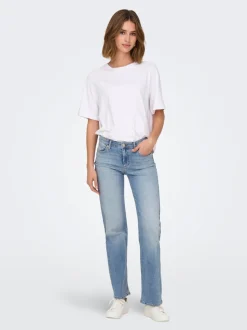 ONLBLUSH Mittlere Taille Gerade geschnitten Jeans