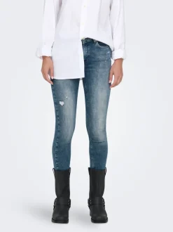 ONLBLUSH Mittlere Taille Skinny Fit Knöchellang Jeans