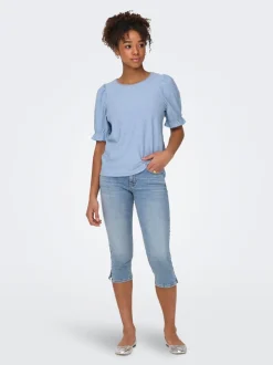 ONLBLUSH Mittlere Taille Skinny Fit capri Jeans-Shorts