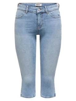 ONLBLUSH Mittlere Taille Skinny Fit capri Jeans-Shorts