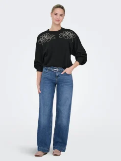 ONLBRENDA Niedrige Taille Weiter Beinschnitt Jeans