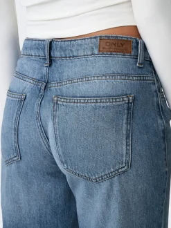 ONLBRITNEY Niedrige Taille Gerade geschnitten Jeans