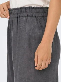 ONLBRUXELLES Gerade geschnitten Leinen Hose