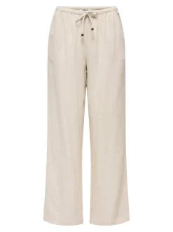 ONLBRUXELLES Gerade geschnitten Leinen Hose