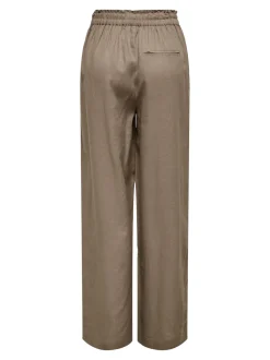 ONLBRUXELLES Gerade geschnitten Leinen Hose