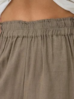 ONLBRUXELLES Gerade geschnitten Leinen Hose