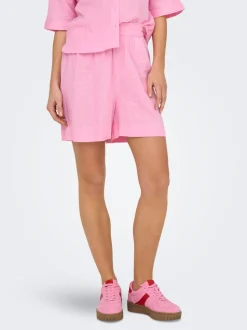 ONLBRUXELLES Normal geschnitten Leinen Shorts