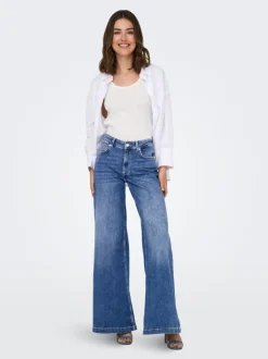 ONLCALIFORNIA Mittlere Taille Weiter Beinschnitt Jeans