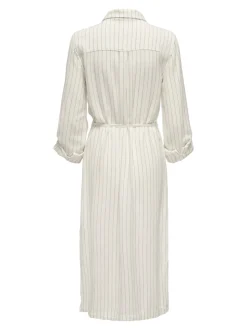 ONLCARO Leinen Midikleid