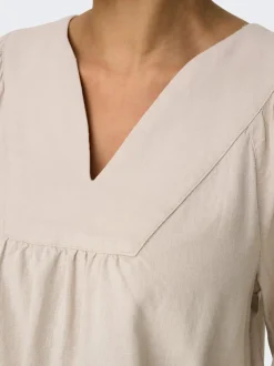 ONLCARO Leinen T-shirt