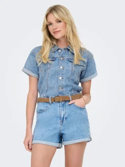ONLCASTEL Normal geschnitten Jeans-Jumpsuit