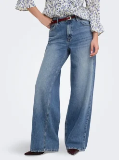ONLCHARLOT Mittlere Taille Weiter Beinschnitt Jeans