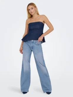 ONLCHRIS Niedrige Taille Weiter Beinschnitt Jeans