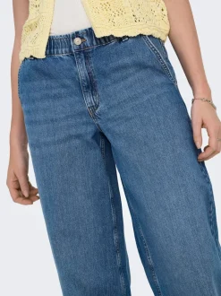ONLCOMET Mittlere Taille Weiter Beinschnitt Jeans