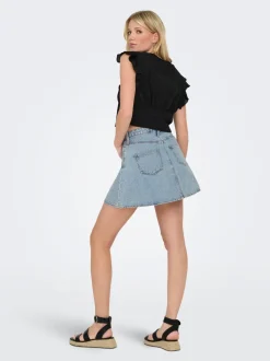 ONLEDEN Denim Jeansrock Kurzer Rock