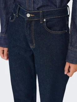 ONLELISA Mittlere Taille Gerade geschnitten Knöchellang Jeans