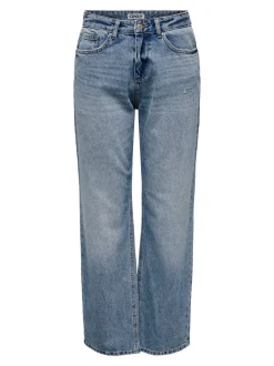 ONLELLA Mittlere Taille Gerade geschnitten Jeans