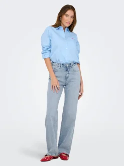 ONLELLA Mittlere Taille Gerade geschnitten Jeans