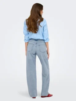 ONLELLA Mittlere Taille Gerade geschnitten Jeans