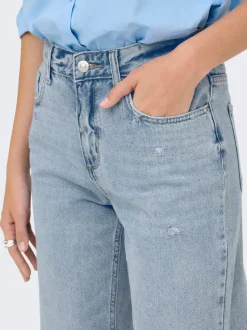 ONLELLA Mittlere Taille Gerade geschnitten Jeans
