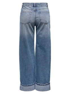 ONLELLA Mittlere Taille Weiter Beinschnitt Jeans