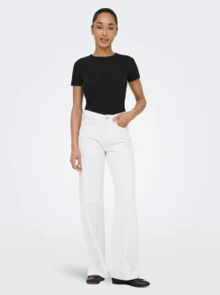 ONLELLA Mittlere Taille Weiter Beinschnitt Jeans