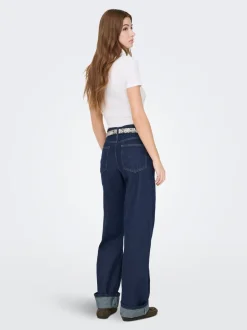 ONLELLA Mittlere Taille Weiter Beinschnitt Jeans