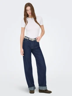 ONLELLA Mittlere Taille Weiter Beinschnitt Jeans