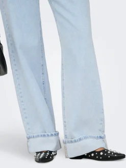 ONLELLA Mittlere Taille Weiter Beinschnitt Jeans