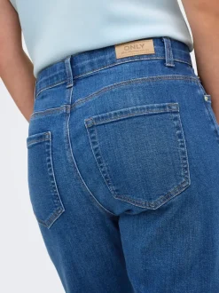 ONLEMEL Hohe Taille Gerade geschnitten Knöchellang Jeans