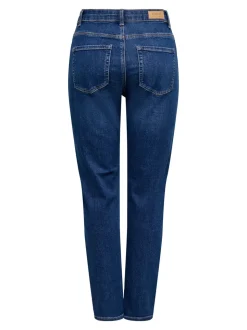 ONLEMEL Hohe Taille Gerade geschnitten Knöchellang Jeans