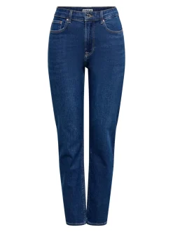 ONLEMEL Hohe Taille Gerade geschnitten Knöchellang Jeans