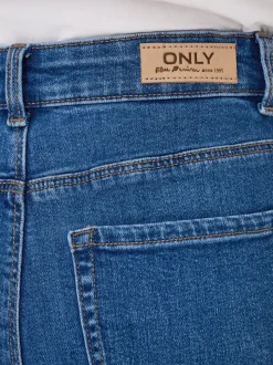 ONLEMEL Hohe Taille Gerade geschnitten Knöchellang Jeans